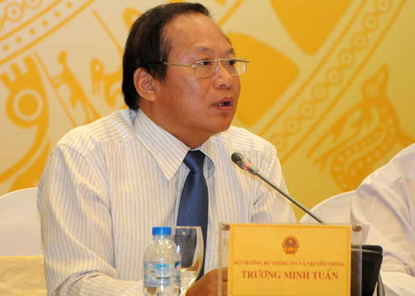 Bộ trưởng Bộ Thông tin và Truyền thông Trương Minh Tuấn - Ảnh: Việt Hùng 