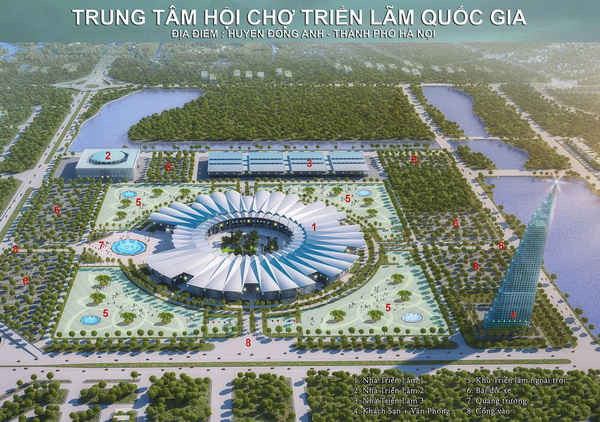 Trung tâm HCTLQG sẽ được kiến tạo thành một thành phố triển lãm trong tương lai