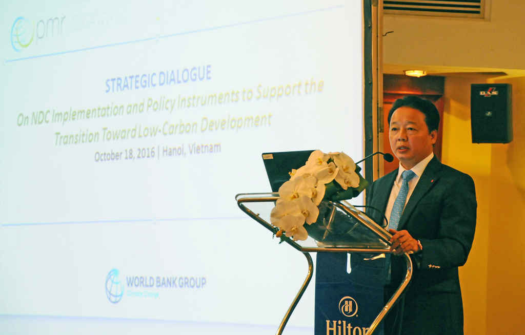Bộ trưởng Trần Hồng Hà phát biểu tại hội nghị