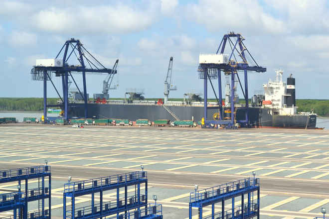 Một góc cụm cảng  Cái Mép - BR -VT