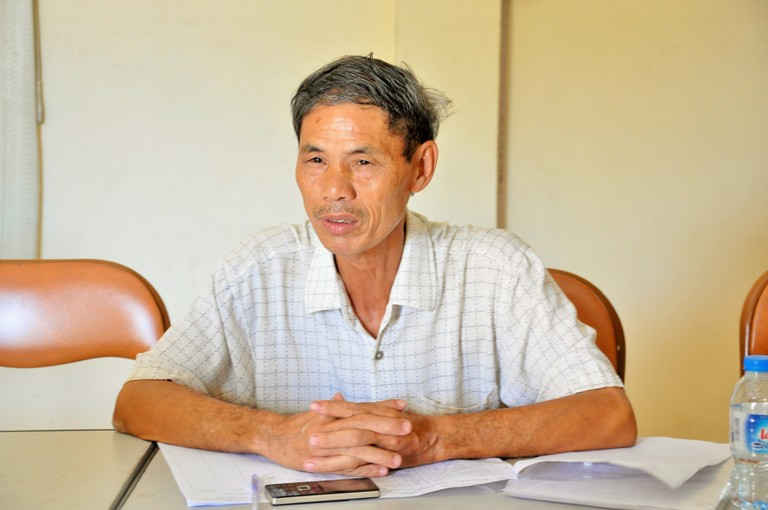 Ông Nguyễn Khắc Tê – Cụm trưởng Cụm 9, thôn Vĩnh Ninh, xã Vĩnh Quỳnh