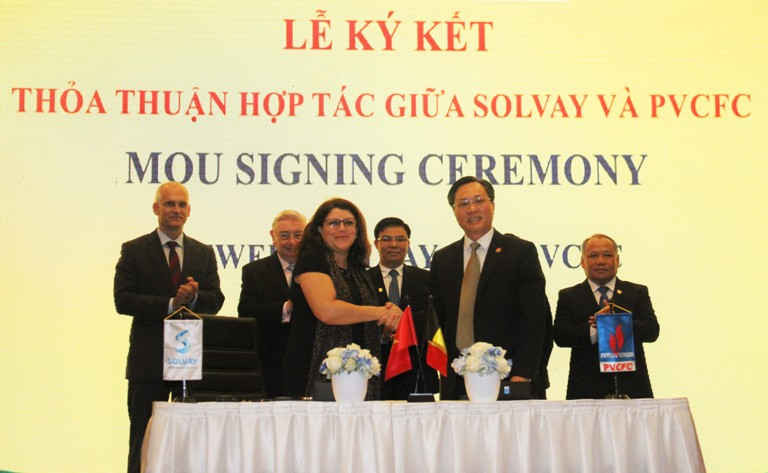 Lễ ký kết bản ghi nhớ hợp tác giữa PVCFC và Tập đoàn Solvay
