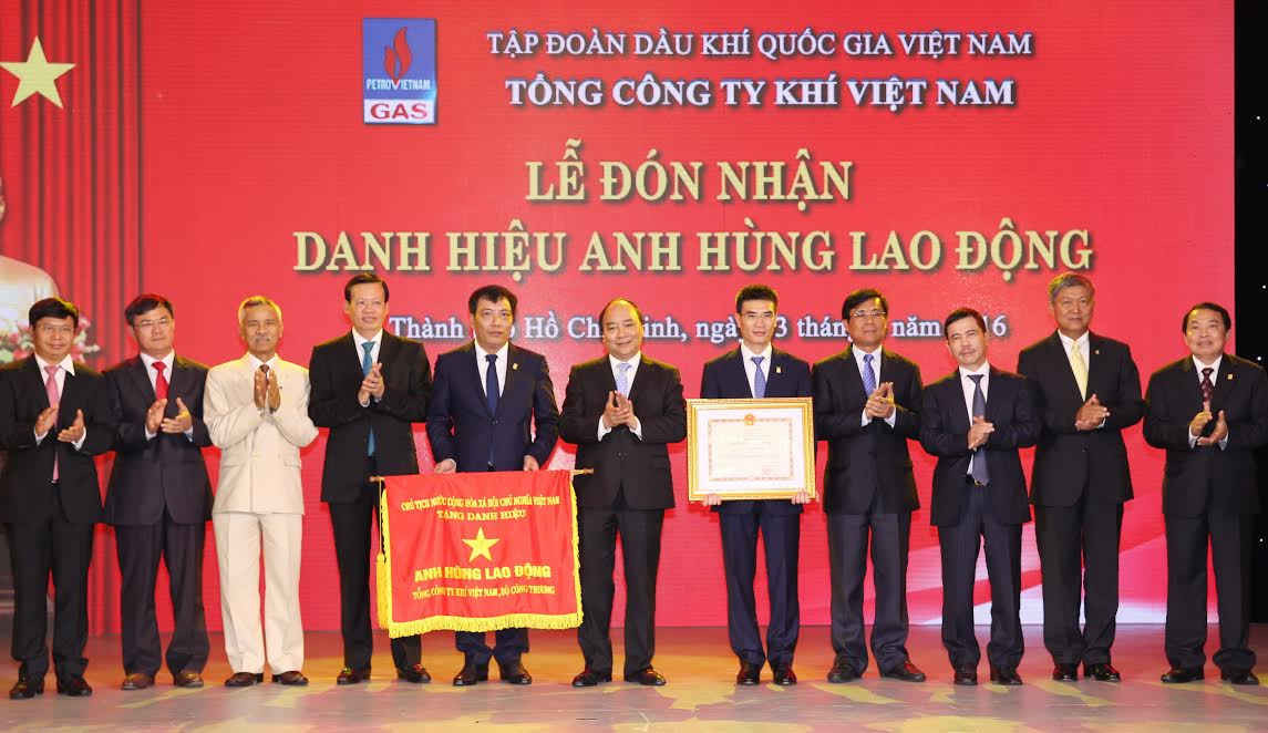 PV GAS được Đảng và Nhà nước trao tặng  Danh hiệu Anh hùng Lao động 2015