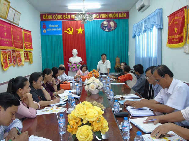 Ông Trần Văn Khái - Giám đốc Sở Lao Động và Xã hội tỉnh ủng hộ trển khai Đề án Phòng chống đuối nước cho tỉnh Vĩnh Long