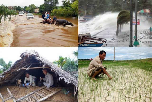 Việt Nam là quốc gia phải gánh chịu nhiều nguy cơ thiên tai, như bão, lốc, lũ và hạn hán với khoảng 60% tổng diện tích đất đai và 71% dân số phải chịu nguy cơ bão và lũ lụt. Thiệt hại ước tính lên đến 40 nghìn tỷ đồng mỗi năm và số người thiệt mạng do thiên tai đứng 22 trên thế giới.