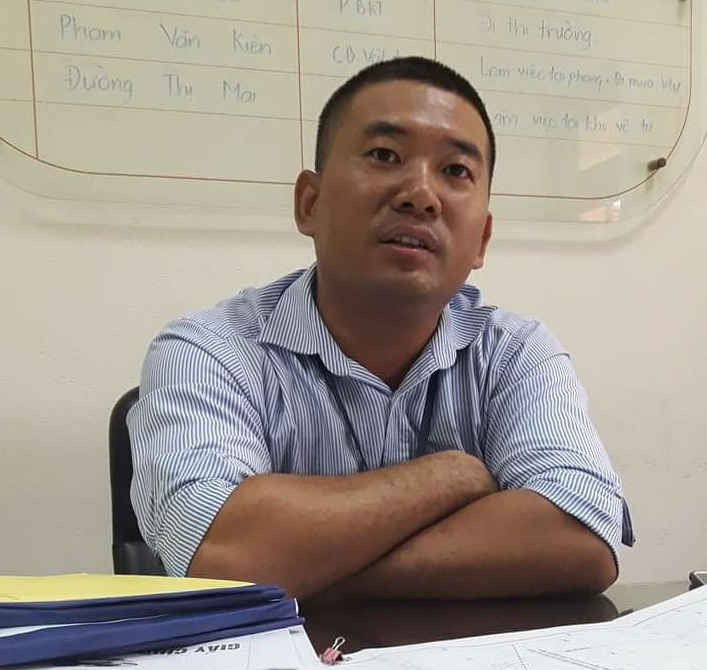 Ông Trần Văn Tuân -  Giám đốc mỏ Cty Gốm Đất Việt.