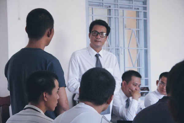 Luật sư Nguyễn Văn Quynh tại phiên tòa