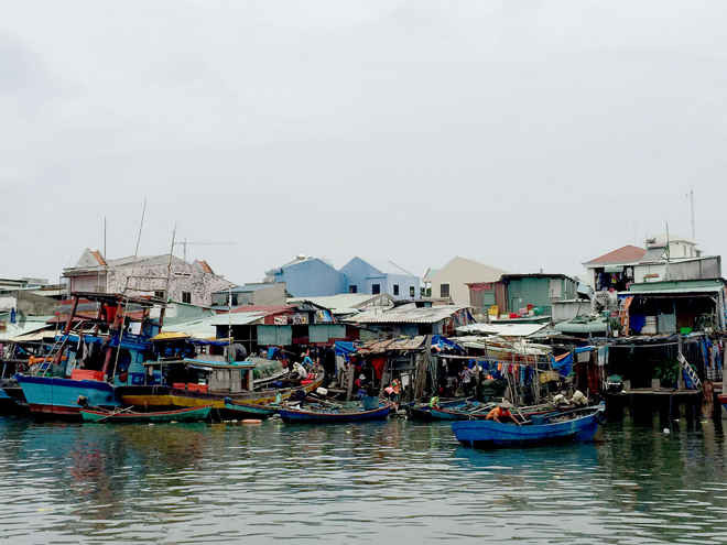 Hàng trăm hộ dân sống hai bên kênh Bến Định cũng xả thẳng trực tiếp các loại chất thải xuống kênh