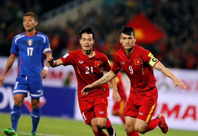 Công Vinh là cầu thủ xuất sắc nhất đội tuyển Việt Nam. Ảnh Getty Images