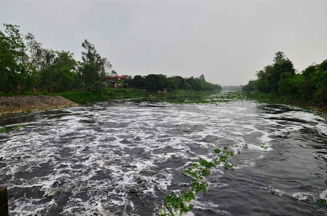 Hạ lưu đập Nhật Tựu, Hà Nam (Ảnh: PV)