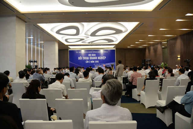 Hội nghị đối thoại với doanh nghiệp lần 2 năm 2016, tỉnh Khánh Hòa