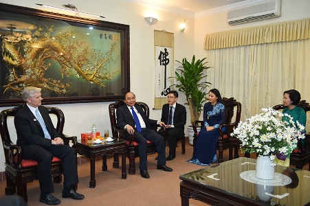 Thủ tướng Nguyễn Xuân Phúc tiếp ông Eric Sidgwick, Giám đốc Quốc gia ADB tại Việt Nam.
