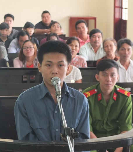   Bị cáo Phạm Thành Luân tại tòa
