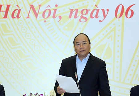 Thủ tướng Chính phủ Nguyễn Xuân Phúc phát biểu kết luận Hội nghị - Ảnh: Chinhphu.vn