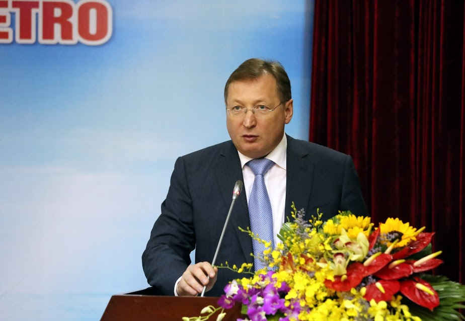 Tổng giám đốc AO Zarubezhneft Kudryashov Sergey Ivanovich phát biểu