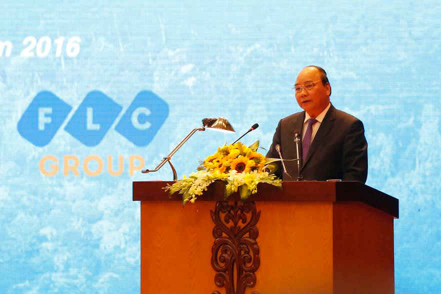 Thủ tướng Nguyễn Xuân Phúc phát biểu tại hội nghị “Vĩnh Phúc: Tiềm năng và cơ hội đầu tư”