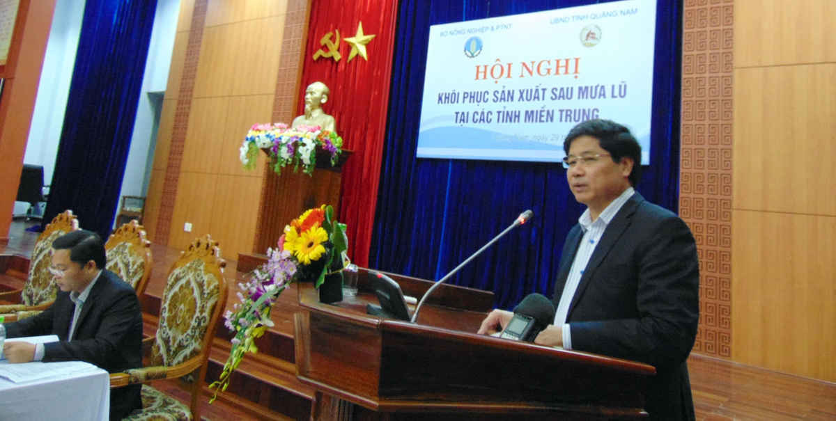 Thứ trưởng Bộ NN&PTNN Lê Quốc Doanh phát biểu tại Hội nghị