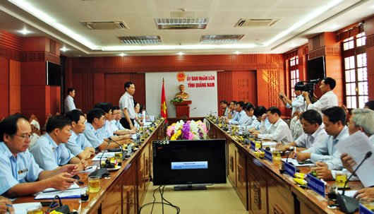 Đoàn công tác của Thanh tra Chính phủ làm việc tại tỉnh Quảng Nam 