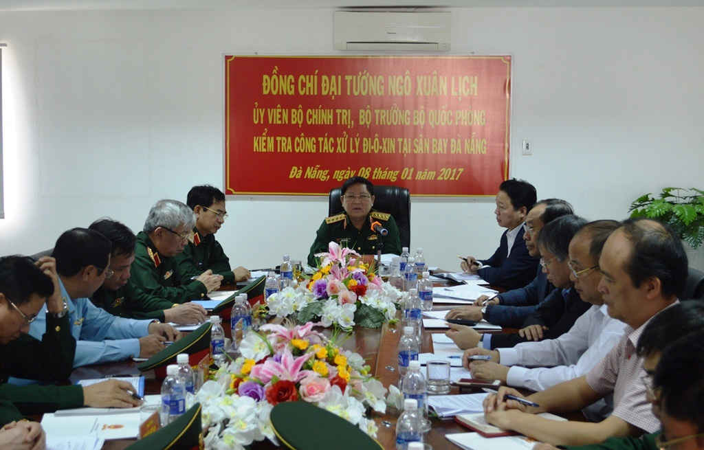 Đại tưởng, Bộ trưởng Bộ trưởng Bộ Quốc phòng Ngô Xuân Lịch kết luận buổi kiểm tra.