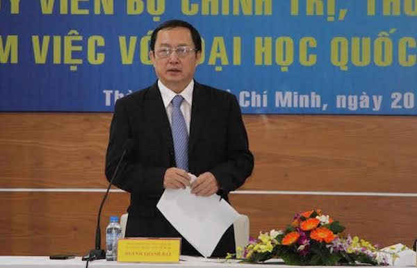 Ông Huỳnh Thành Đạt, Uỷ viên Trung ương Đảng, tân Giám đốc ĐH Quốc gia TP.HCM