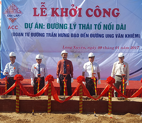 Long Xuyên (An Giang) trên 168 tỷ đồng xây dựng đường Lý Thái Tổ nối dài