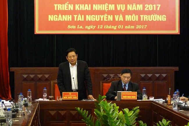 Ông Bùi Đức Hải, Phó Chủ tịch UBND tỉnh Sơn La phát biểu chỉ đạo hội nghị