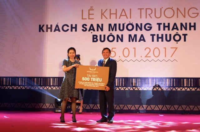   Tập đoàn Mường Thanh tài trợ 500 triẹu đồng cho Lễ hội Cà phê Buôn Ma Thuột lần thứ 6 và Liên hoan Văn hóa cồng chiêng Tây Nguyên 2017.