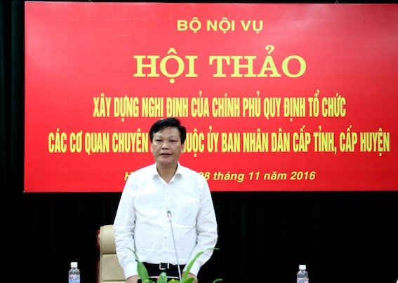 Ông Nguyễn Duy Thăng  - Thứ trưởng Bộ Nội vụ - Ảnh: Bộ Nội vụ