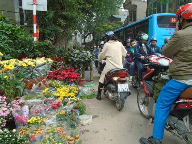  Cuối cùng là không khí xuân rộn rằng, vui tươi tập nập của người Hà Nội khi đến chợ hoa xuân sắm Tết