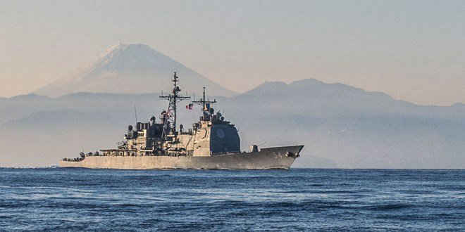 Một tàu khu trục Mỹ ở Nhật Bản. (Nguồn: popularmechanics.com)