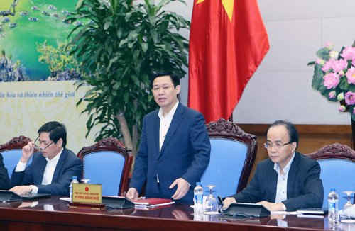 Phó Thủ tướng Vương Đình Huệ chủ trì cuộc họp chuẩn bị cho Hội nghị lần thứ hai của Thủ tướng Chính phủ với doanh nghiệp.