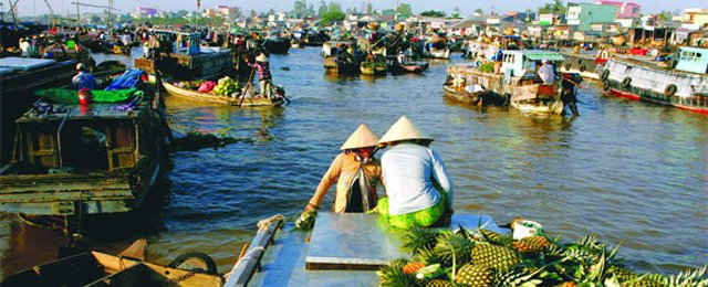 Du lịch trên sông Mê Kông (ảnh minh họa)
