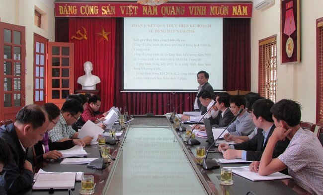 Sở TN&MT Điện Biên họp Hội đồng thẩm định Kế hoạch sử dụng đất năm 2017 cấp huyện.
