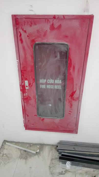 Tủ phòng cháy chữa cháy PV chụp ngày 13/2/2017. Ảnh M.Đ