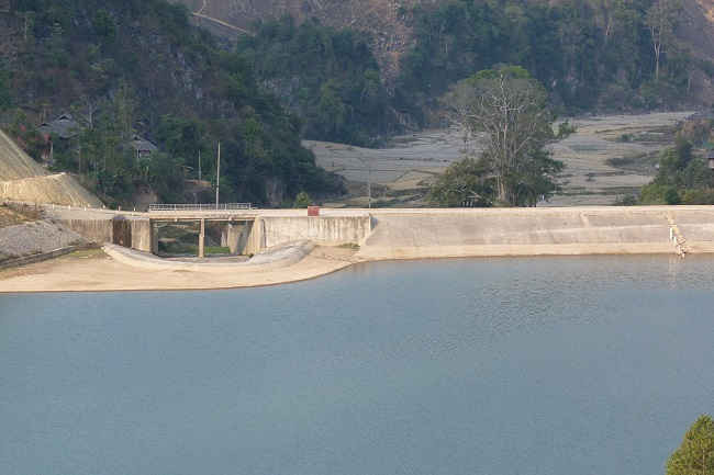 Công trình thủy lợi hồ Lái Bay, xã Phổng Lái, huyện Thuận Châu.