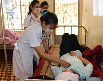 Các nữ tu đang được điều trị tại Bệnh viện Đa khoa tỉnh Đắk Lắk.