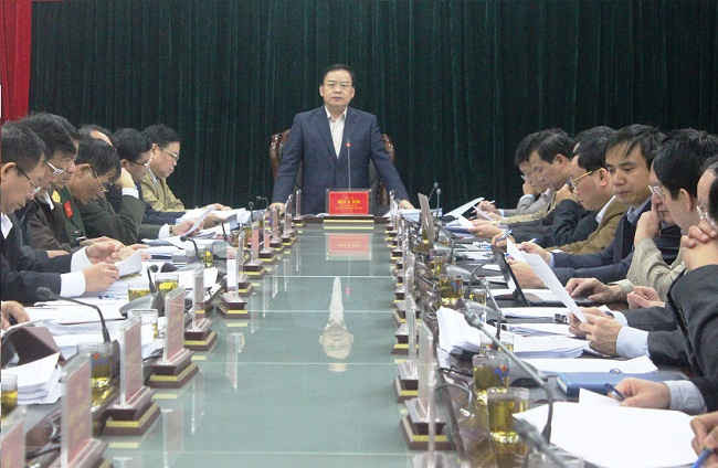 Toàn cảnh phiên họp thường kỳ tháng 3, UBND tỉnh Điện Biên 