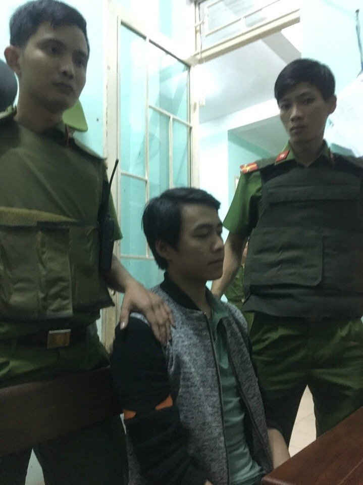 Đối tượng Phan Văn Hoàng bị bắt giữ. 