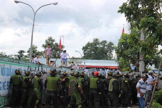 Lực lượng chức năng tỉnh Đồng Nai tổ chức ngăn chặn các học viên cai nghiện trốn trại vào ngày 7/11/2016