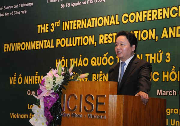 Bộ trưởng Trần Hồng Hà phát biểu tại Hội thảo 