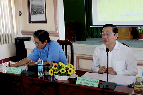 Lãnh đạo tỉnh Đồng Tháp chỉ đạo không để thiếu nước trong mùa khô 2017.
