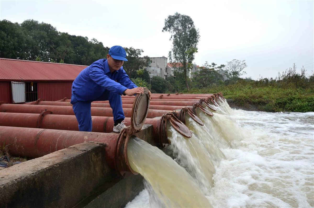 Lấy nước phục vụ sản xuất nông nghiệp tại Hưng Yên