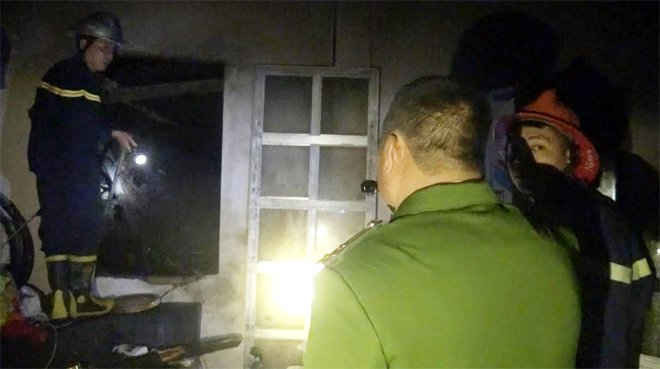 Cảnh sát PCCC tỉnh Thái Nguyên kiểm tra hiện trường vụ nổ