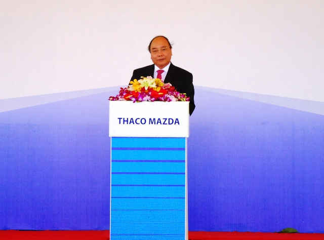 Thủ tướng Nguyễn Xuân Phúc đánh giá cao ô tô Trường Hải- Chu Lai trong chiến lược tăng tỷ lệ nội địa hoá theo định hướng phát triển của ngành ô tô Viêt Nam