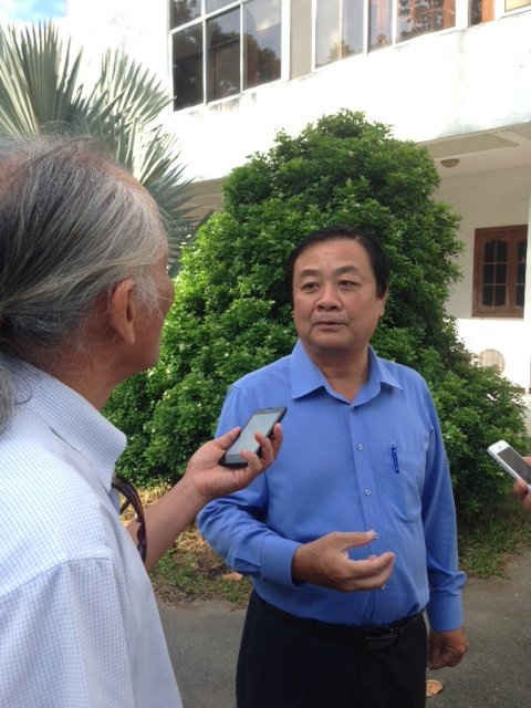   Ông Lê Minh Hoan thường có nhiều cuộc trao đổi thoài mái với báo chí về đề tài Tái cơ cấu kinh tế nông nghiệp.