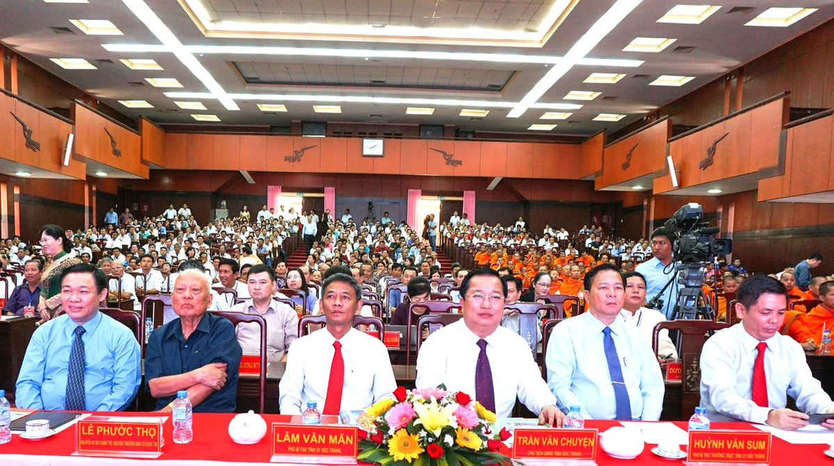  Quang cảnh buổi họp mặt Tết Chol Chnăm Thmay năm 2017 tại tỉnh Sóc Trăng vào ngày 7/4/2017.