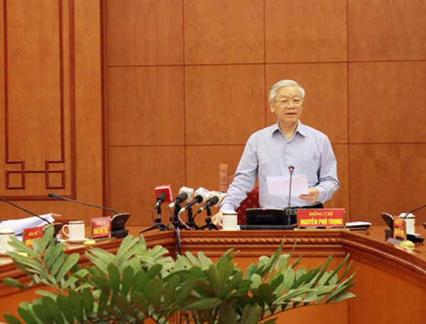 Tổng Bí thư Nguyễn Phú Trọng – Trưởng ban Chỉ đạo Trung ương về phòng, chống tham nhũng.