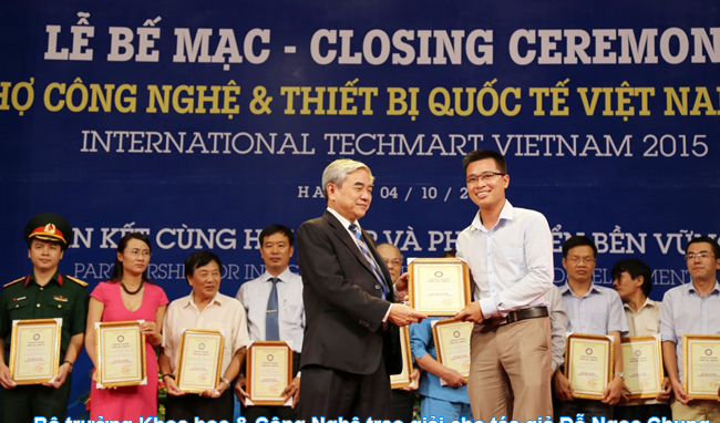 TS Đỗ Ngọc Chung được nhận bằng khen của Bộ khoa học và công nghệ