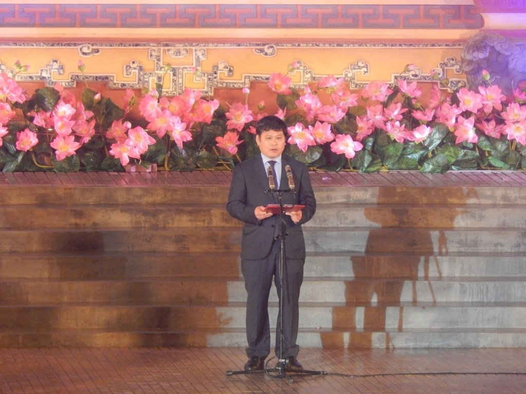 Ông Nguyễn Văn Thành- Chủ tịch UBND TP. Huế phát biểu tại buổi lễ khai mạc