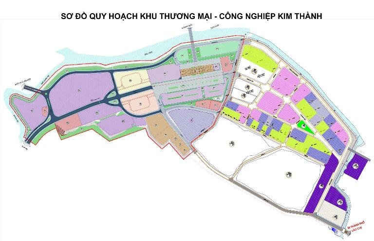 Bản đồ tổng thể Khu thương mại công nghiêp Kim Thành ( thành phố Lào Cai)